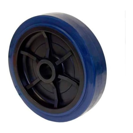 Rwm Casters 6in x 2in Urethane on Polypropylene Wheel with Roller Bearing for 1/2in Axle - UPR-0620-08